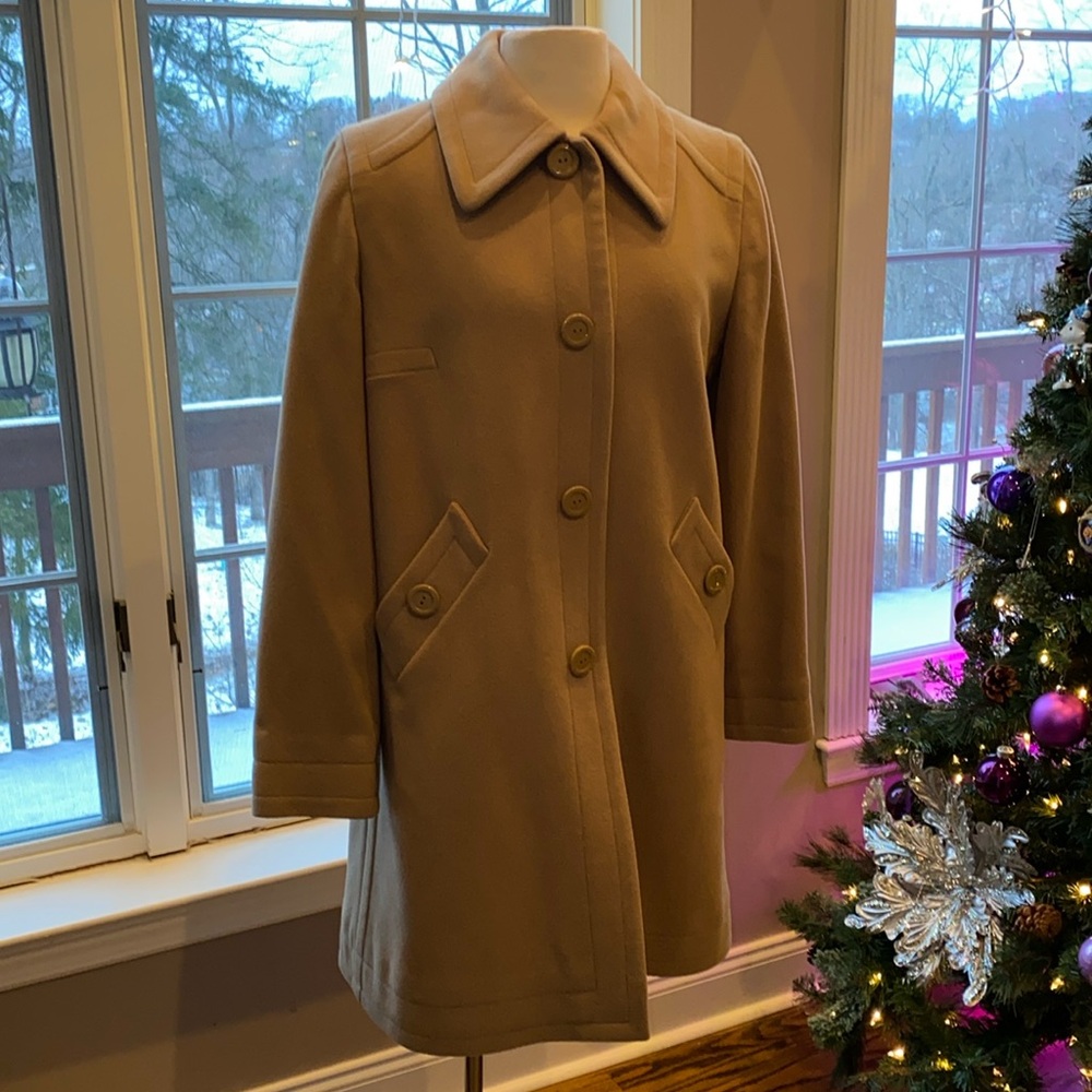 Camel colored wool coat